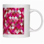 Pink Tiles White Mugs Right