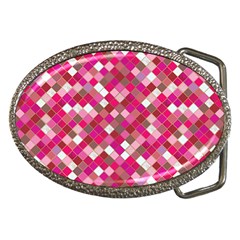 Pink Tiles Belt Buckles by designsbymallika