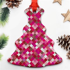 Pink Tiles Ornament (christmas Tree)  by designsbymallika