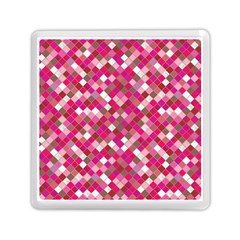 Pink Tiles Memory Card Reader (square) by designsbymallika