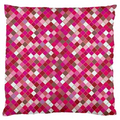 Pink Tiles Standard Flano Cushion Case (two Sides) by designsbymallika