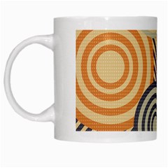 Circular Pattern White Mugs by designsbymallika