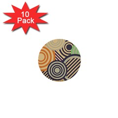 Circular Pattern 1  Mini Buttons (10 Pack) 