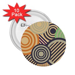 Circular Pattern 2 25  Buttons (10 Pack)  by designsbymallika