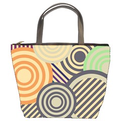 Circular Pattern Bucket Bag by designsbymallika