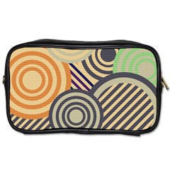 Circular Pattern Toiletries Bag (two Sides) by designsbymallika