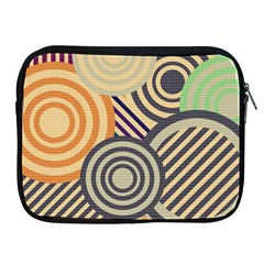 Circular Pattern Apple Ipad 2/3/4 Zipper Cases by designsbymallika