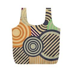 Circular Pattern Full Print Recycle Bag (m) by designsbymallika