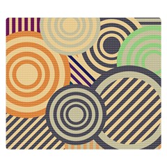 Circular Pattern Double Sided Flano Blanket (small)  by designsbymallika