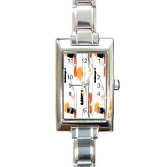 Minimal Love Rectangle Italian Charm Watch by designsbymallika