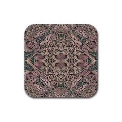 Lace Lover Rubber Coaster (square)  by MRNStudios