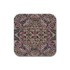 Lace Lover Rubber Square Coaster (4 Pack)  by MRNStudios