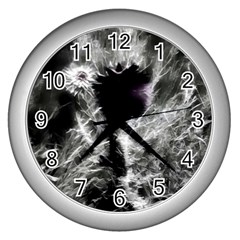 Pick Me Wall Clock (silver) by MRNStudios