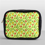 Vector Fruits pattern, pastel colors, yellow background Mini Toiletries Bag (One Side) Front