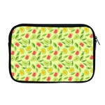 Vector Fruits pattern, pastel colors, yellow background Apple MacBook Pro 17  Zipper Case Front