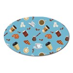 Coffee Time Oval Magnet Front