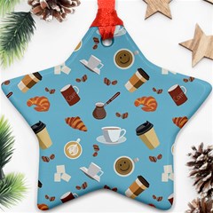 Coffee Time Star Ornament (two Sides) by SychEva