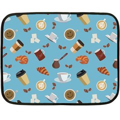 Coffee Time Fleece Blanket (mini) by SychEva