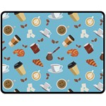 Coffee Time Fleece Blanket (Medium)  60 x50  Blanket Front