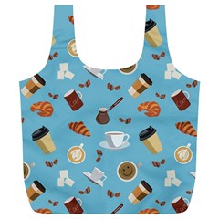 Coffee Time Full Print Recycle Bag (xl) by SychEva