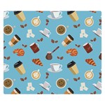 Coffee Time Double Sided Flano Blanket (Small)  50 x40  Blanket Front