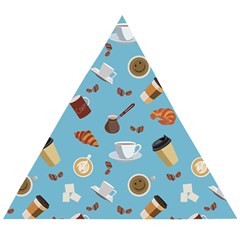 Coffee Time Wooden Puzzle Triangle by SychEva