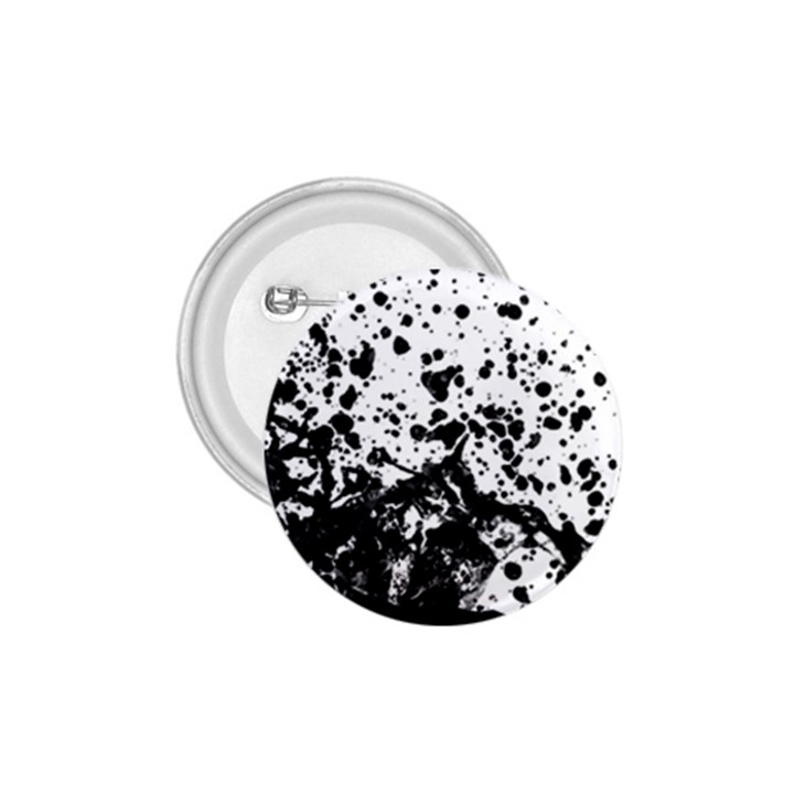 Black And White Abstract Liquid Design 1.75  Buttons