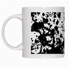 Black And White Abstract Liquid Design White Mugs