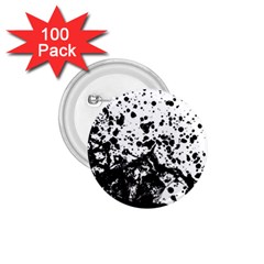 Black And White Abstract Liquid Design 1 75  Buttons (100 Pack)  by dflcprintsclothing