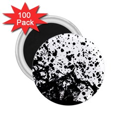 Black And White Abstract Liquid Design 2 25  Magnets (100 Pack)  by dflcprintsclothing