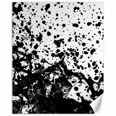 Black And White Abstract Liquid Design Canvas 16  X 20 