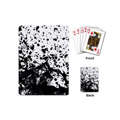 Black And White Abstract Liquid Design Playing Cards Single Design (mini) by dflcprintsclothing