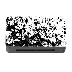 Black And White Abstract Liquid Design Memory Card Reader With Cf