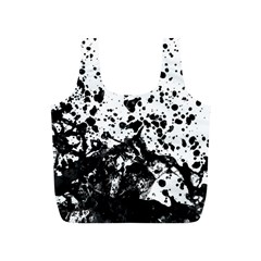 Black And White Abstract Liquid Design Full Print Recycle Bag (s) by dflcprintsclothing