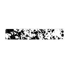 Black And White Abstract Liquid Design Flano Scarf (mini) by dflcprintsclothing