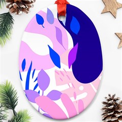 Aquatic Surface Patterns-04 Ornament (oval)