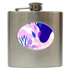 Aquatic Surface Patterns-04 Hip Flask (6 Oz) by Designops73