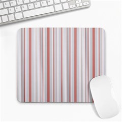 Salmon And Grey Linear Design Large Mousepads by dflcprintsclothing