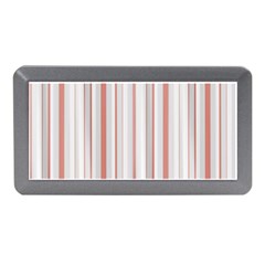 Salmon And Grey Linear Design Memory Card Reader (mini) by dflcprintsclothing