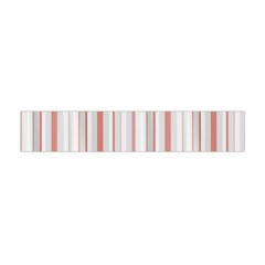 Salmon And Grey Linear Design Flano Scarf (mini) by dflcprintsclothing