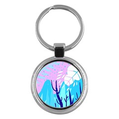 Aquatic Surface Patterns Key Chain (round) by Designops73