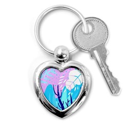 Aquatic Surface Patterns Key Chain (heart) by Designops73