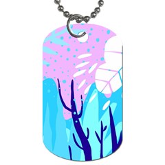 Aquatic Surface Patterns Dog Tag (one Side) by Designops73