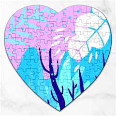 Aquatic Surface Patterns Jigsaw Puzzle (heart) by Designops73