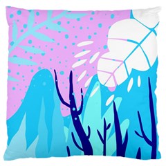 Aquatic Surface Patterns Standard Flano Cushion Case (two Sides) by Designops73