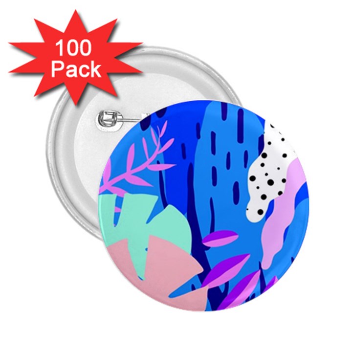 Aquatic Surface Patterns 2.25  Buttons (100 pack) 