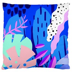 Aquatic Surface Patterns Large Flano Cushion Case (Two Sides)