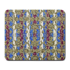 Ornament Striped Textured Colored Pattern Large Mousepads by dflcprintsclothing