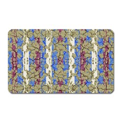 Ornament Striped Textured Colored Pattern Magnet (rectangular)