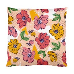 Cartoon Flowers Standard Cushion Case (one Side) by designsbymallika